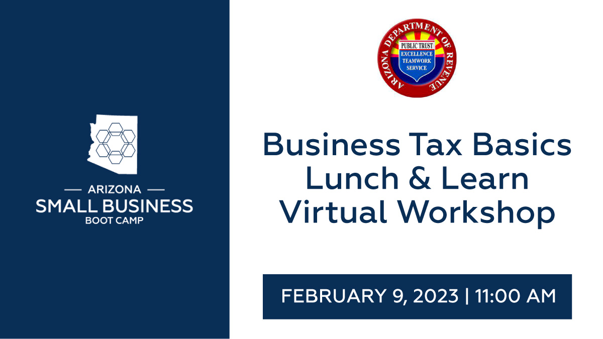 Business Tax Basics Lunch & Learn Virtual Workshops Video Thumbnail