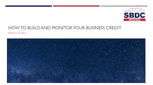 How to Build and Monitor Your Business Credit Score video thumbnail