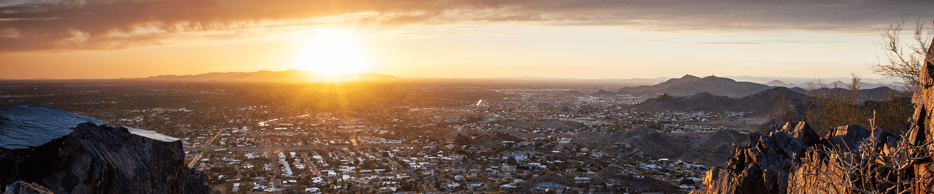 city form atop a mountain