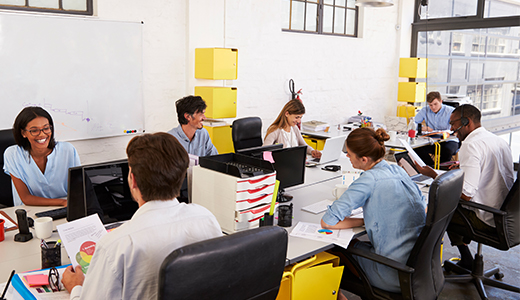 people in meeting at table