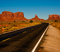 road in desert