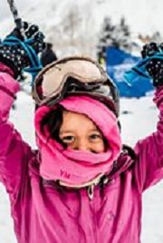 child in snow