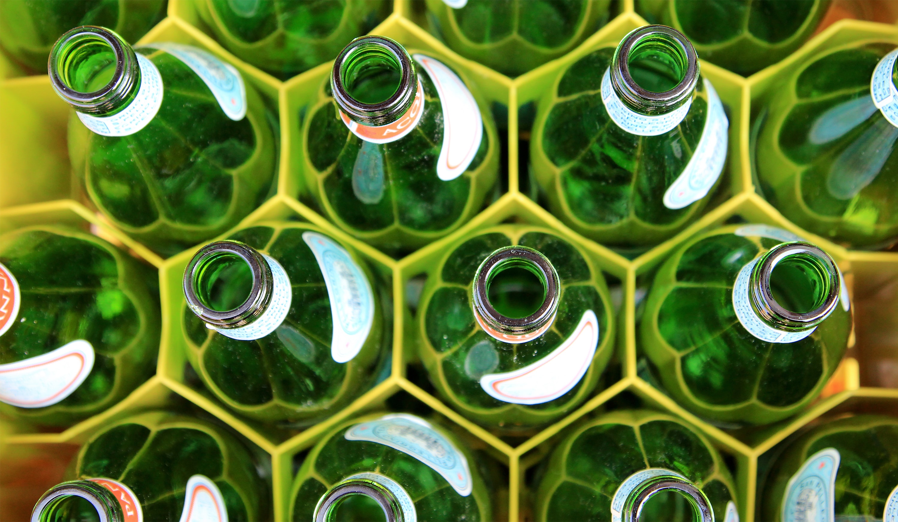 glass bottles