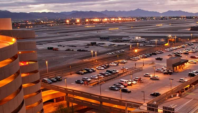 Airport and parking lot
