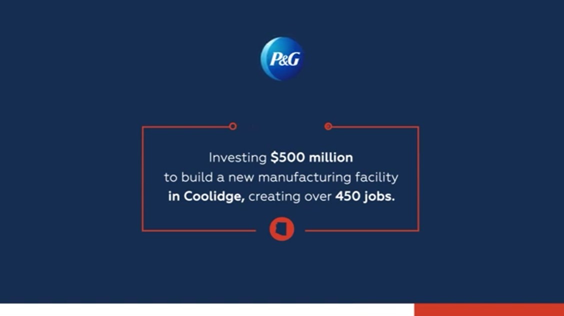 Arizona Commerce Authority Announces New Procter & Gamble Manufacturing