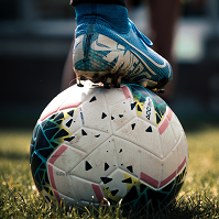 Cleat on soccer ball