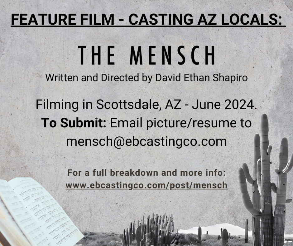 The Mensch Casting Call (Square)