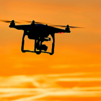 Drone flying
