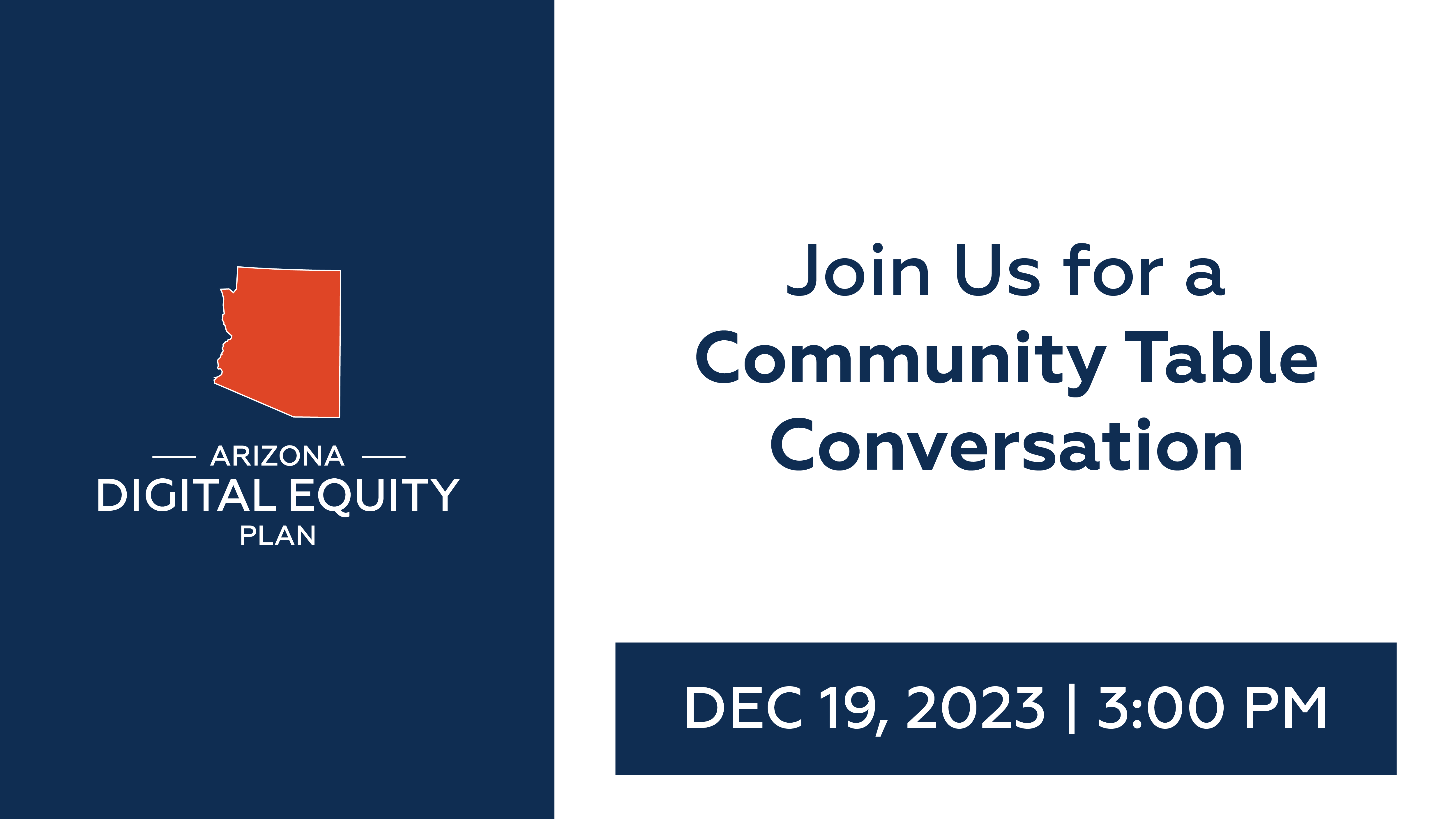 Join Us for a Community Table Conversation