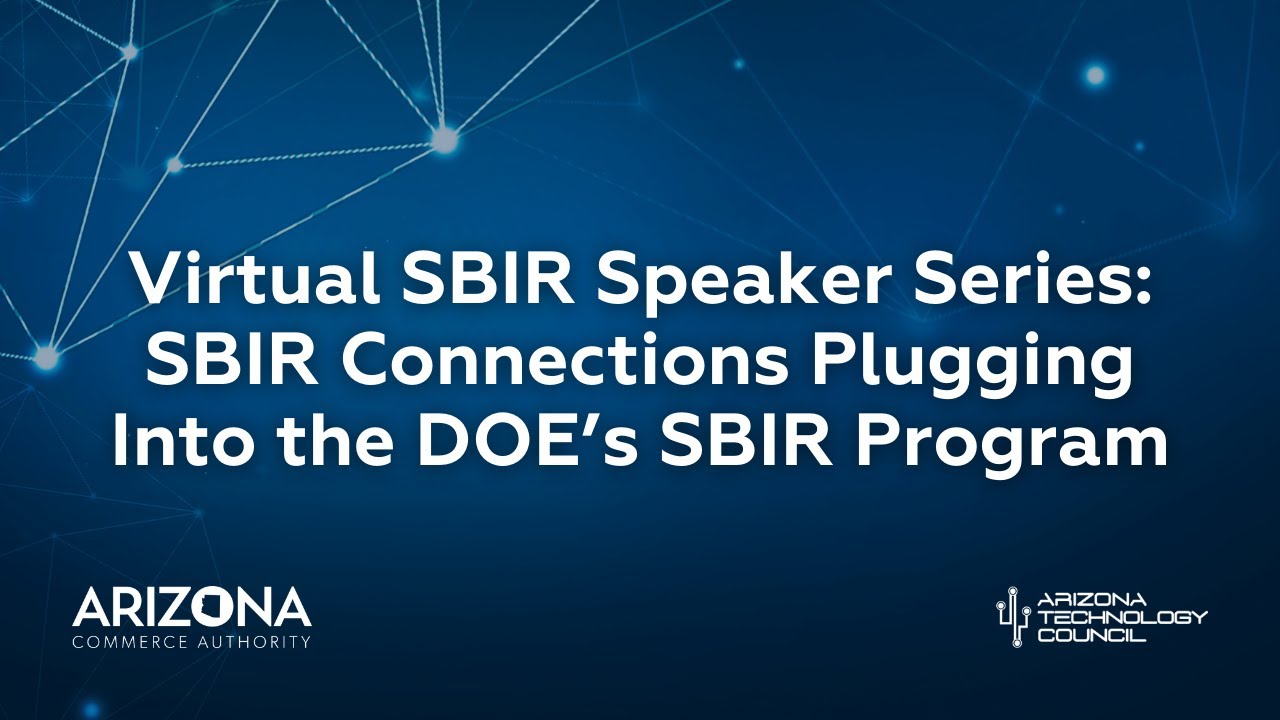 Virtual SBIR Speaker Series: SBIR Connections Plugging Into the DOE's SBIR Program