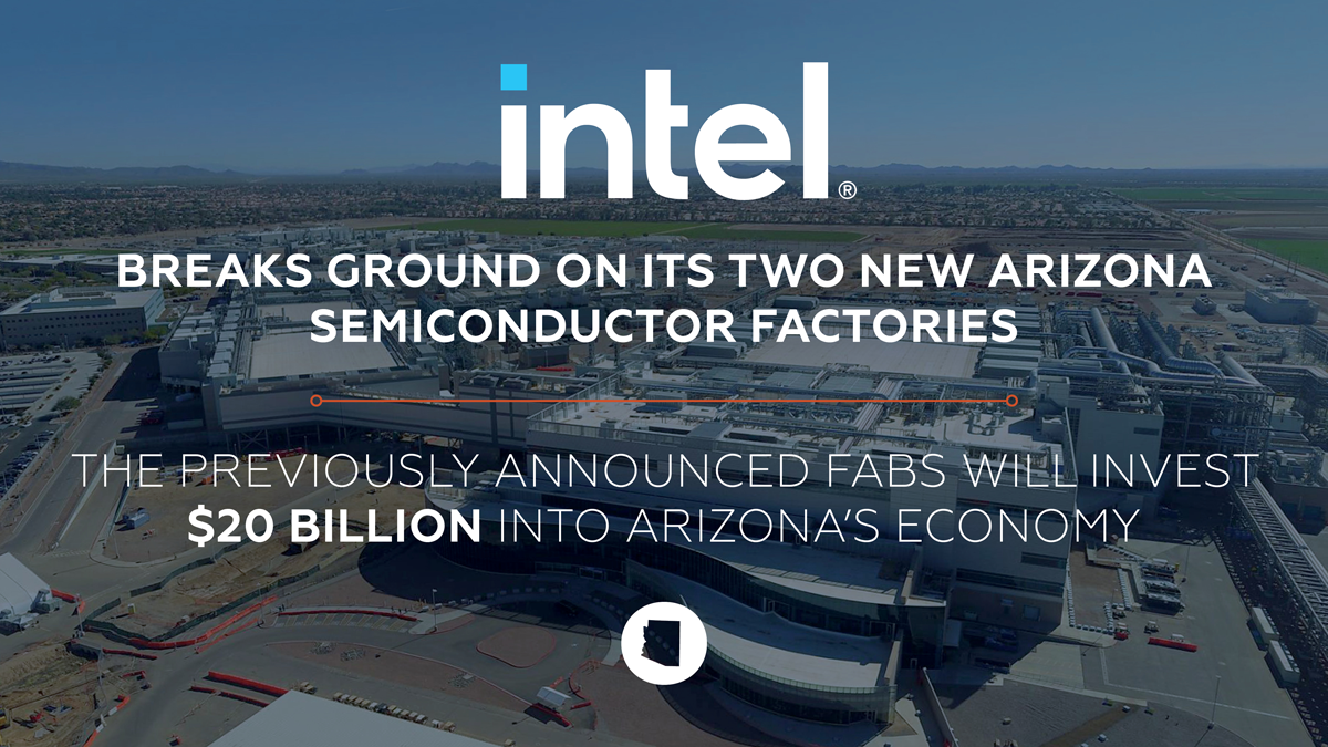 Intel Breaks Ground On Two New Semiconductor Factories