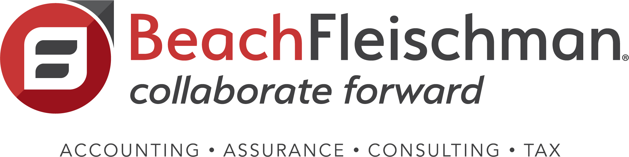 Beachfleischman Logo Horizontal Tagline Service Bar Color