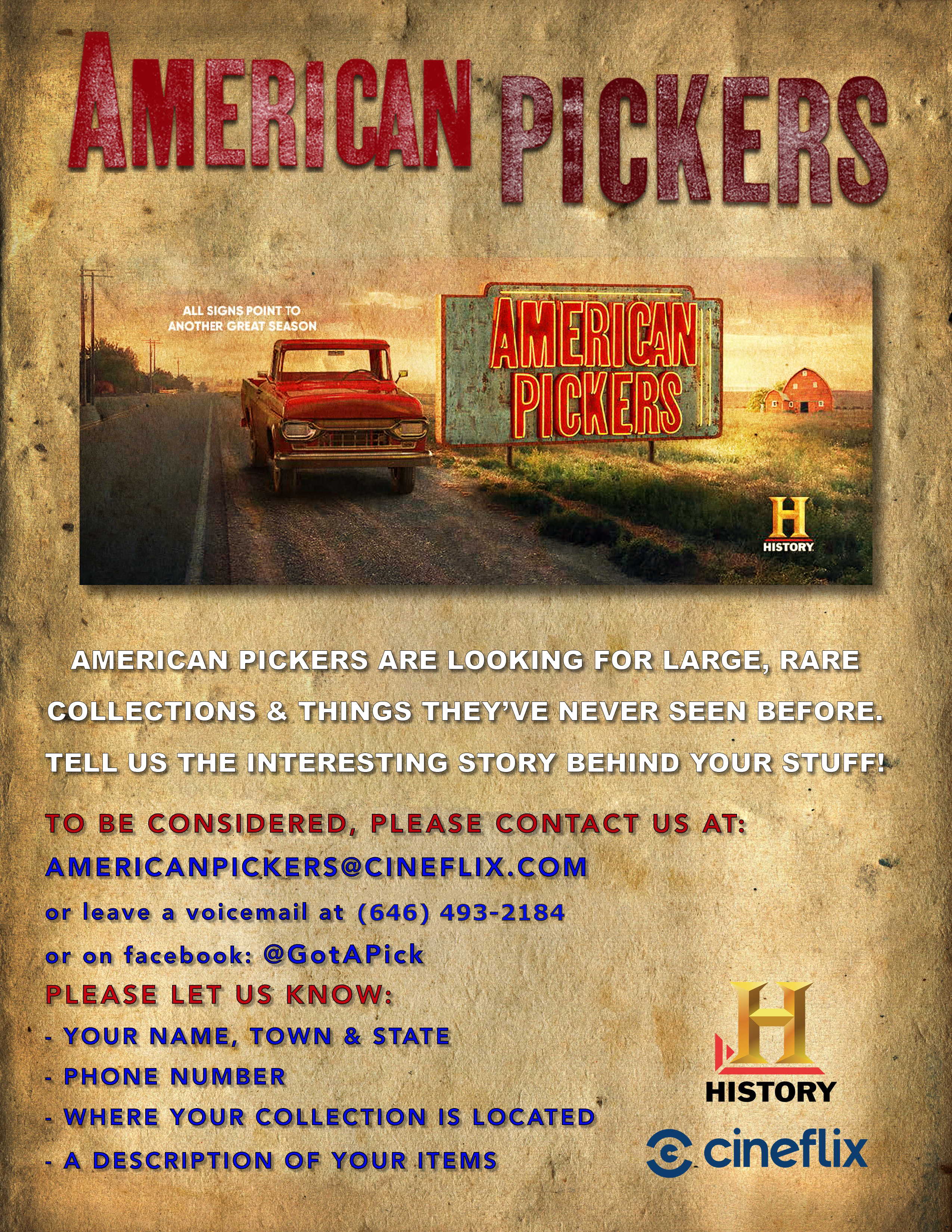 American Pickers flyer